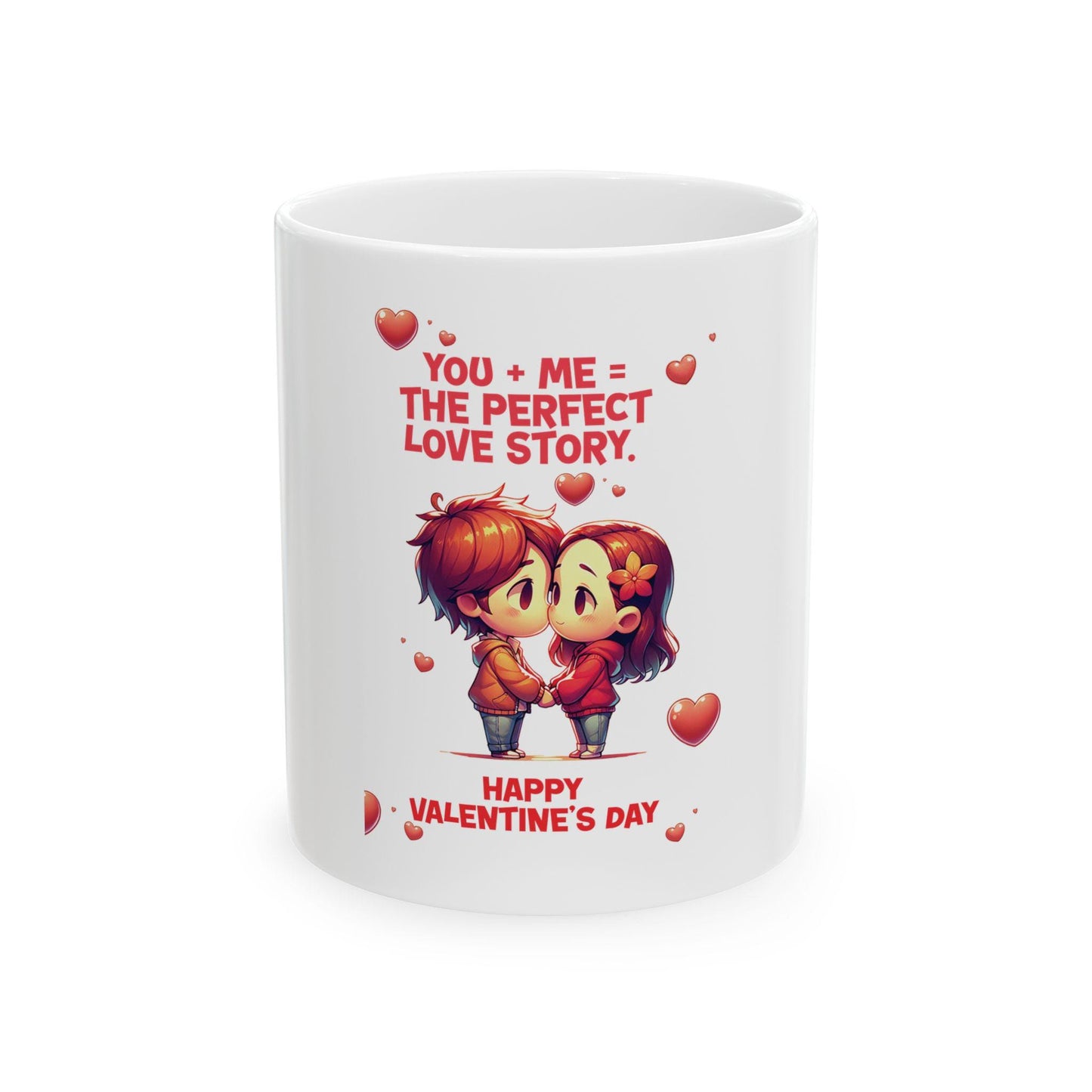 Chibi Couple Mug | Valentine's Day Gift, Love Story Ceramic