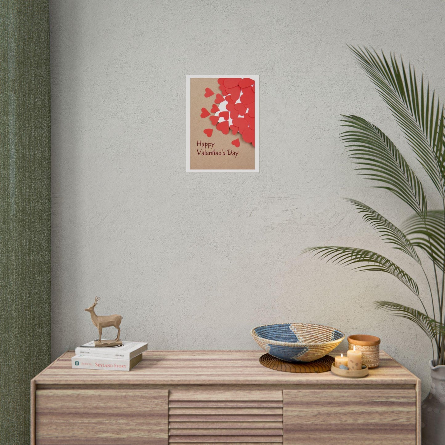 Valentines Day Hearts Rolled Poster | Romantic Wall Art