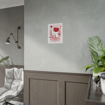 Valentine Love Heart poster | Rolled Posters