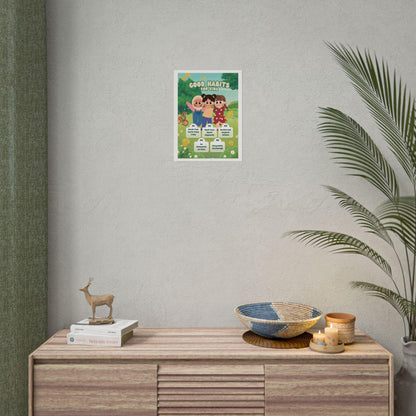 Good Habits for Kids Poster | Educational Classroom Wall Art, Behavior Chart