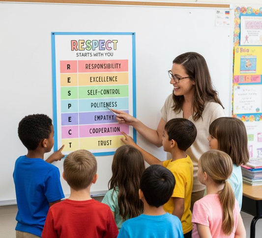 Respect Starts With You poster | Rolled Posters | Classroom behavior chart