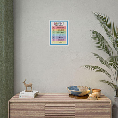 Respect Starts With You poster | Rolled Posters | Classroom behavior chart
