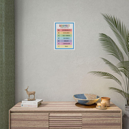Respect Starts With You poster | Rolled Posters | Classroom behavior chart