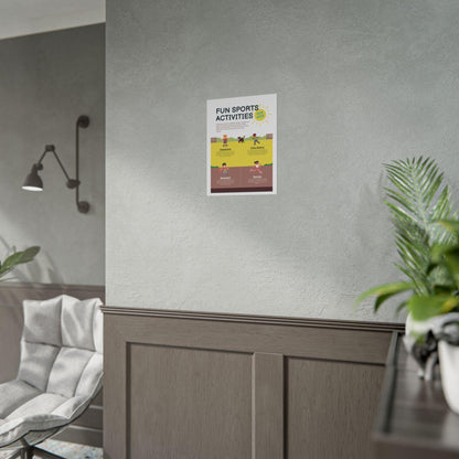 Kids Sports Activities Poster | Playroom Wall Art
