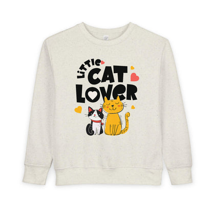 Little Cat Lover Toddler Sweatshirt | Cute Kittens, Heart Design | Unisex toddler sweatshirt