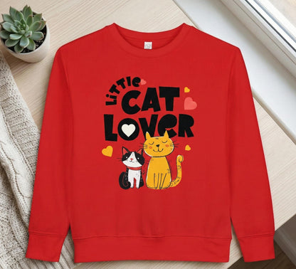 Little Cat Lover Toddler Sweatshirt | Cute Kittens, Heart Design | Unisex toddler sweatshirt
