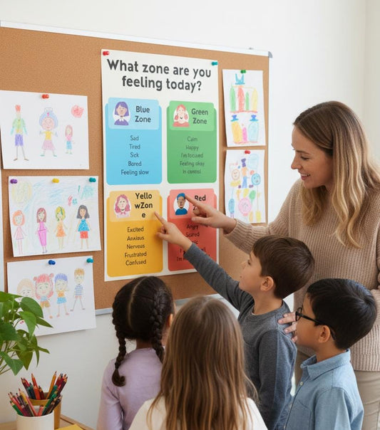 Zones of Regulation Poster rolled poster | Emotional Regulation Classroom Chart