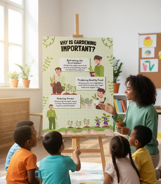 Why Is Gardening Important Poster | Rolled Poster, Educational Plant Care Print