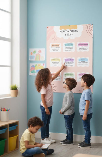 Healthy Coping Skills Poster | Rolled Poster