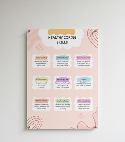 Healthy Coping Skills Poster | Rolled Poster
