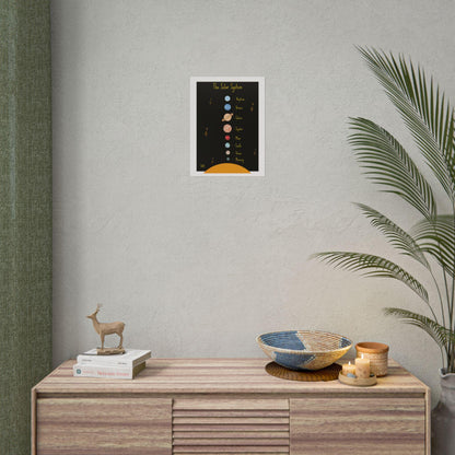 Solar System planets poster Rolled Posters | Space nursery wall art | Poster That Turns A Wall Into A Night-Sky Discovery