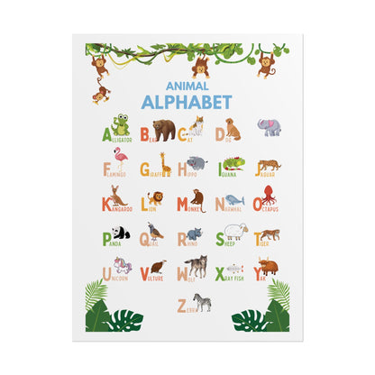 Nursery Wall Art, Kids Educational Chart | Poster Brings A Educational Spark To A Child Room, Classroom, or Daycare