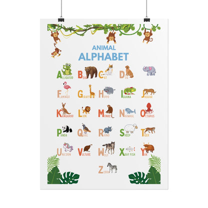 Nursery Wall Art, Kids Educational Chart | Poster Brings A Educational Spark To A Child Room, Classroom, or Daycare