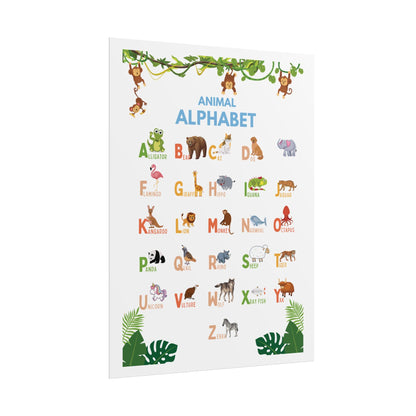 Nursery Wall Art, Kids Educational Chart | Poster Brings A Educational Spark To A Child Room, Classroom, or Daycare