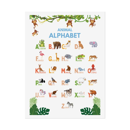 Nursery Wall Art, Kids Educational Chart | Poster Brings A Educational Spark To A Child Room, Classroom, or Daycare
