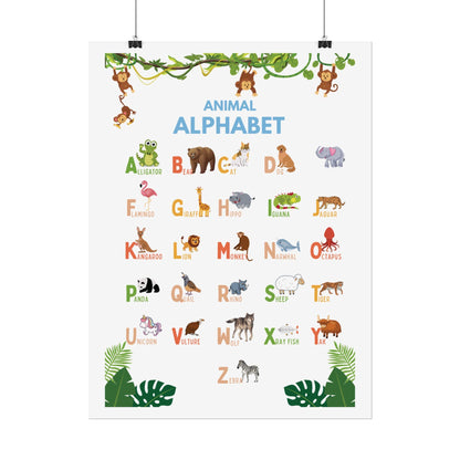 Nursery Wall Art, Kids Educational Chart | Poster Brings A Educational Spark To A Child Room, Classroom, or Daycare