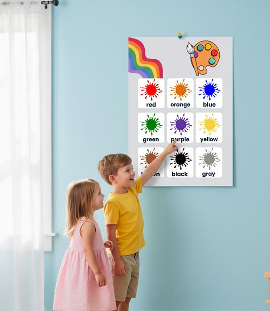 Color Splash Chart poster | Rolled Posters | Artful Chart
