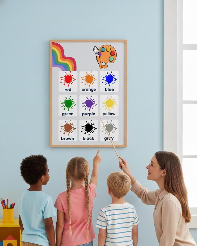 Color Splash Chart poster | Rolled Posters | Artful Chart