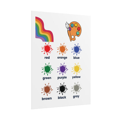 Color Splash Chart poster | Rolled Posters | Artful Chart