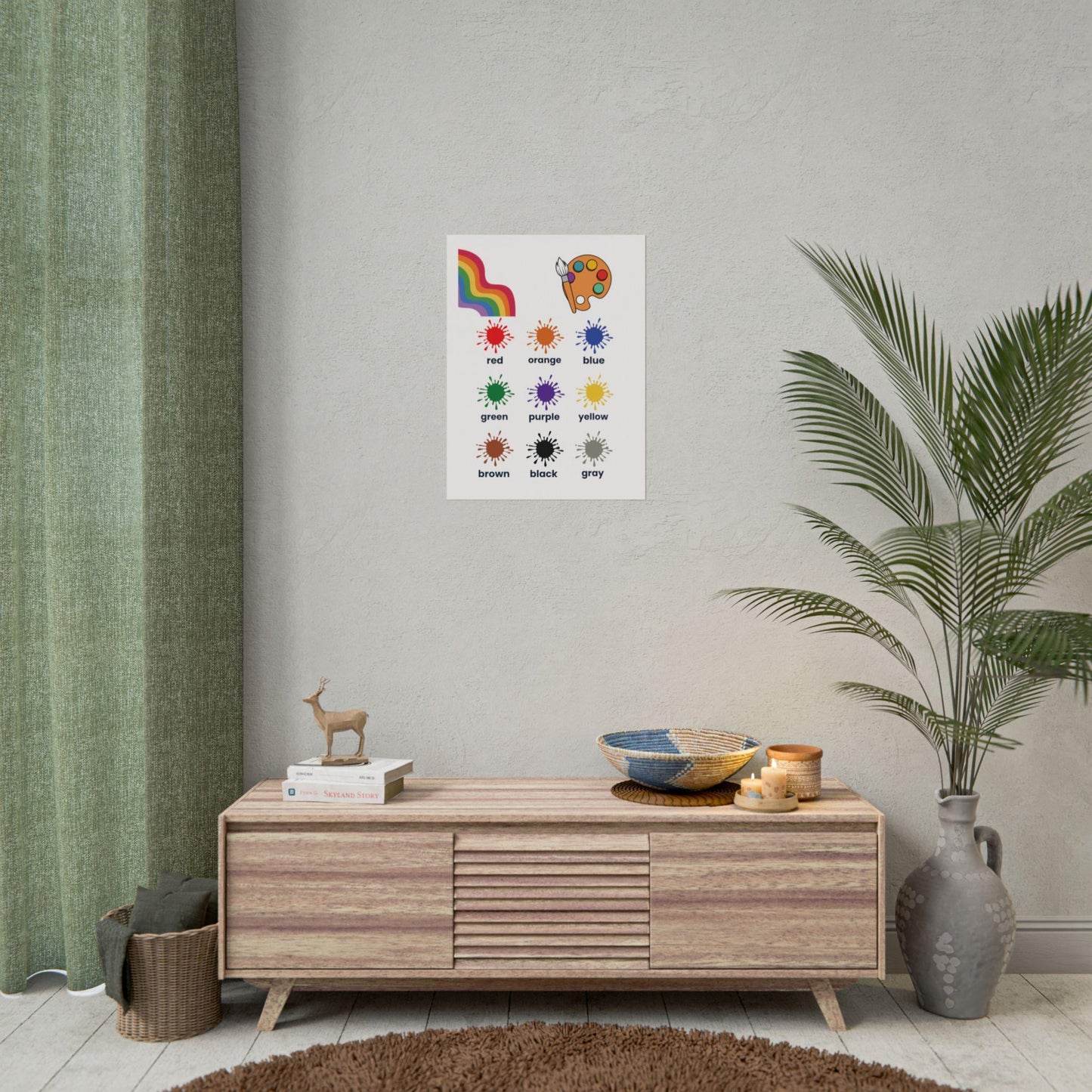 Color Splash Chart poster | Rolled Posters | Artful Chart