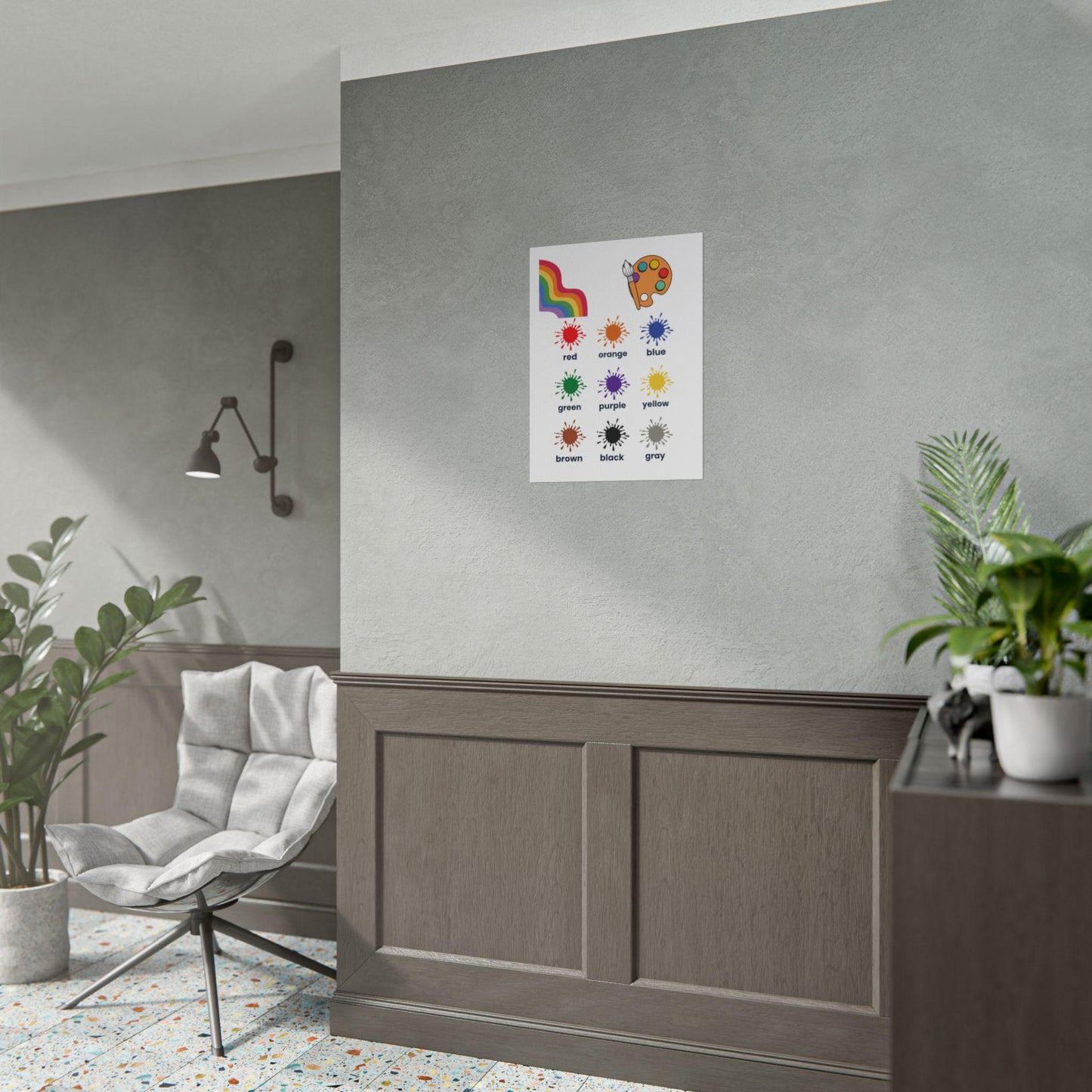 Color Splash Chart poster | Rolled Posters | Artful Chart
