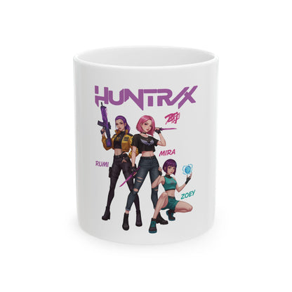 Huntrix Mug | Rumi Mira Zoey Character Art Ceramic Mug | K-POP Demon Hunters Mug