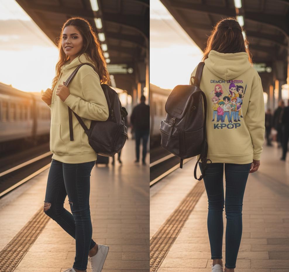 Demon Hunters K-Pop Hoodie | K-POP Demon Hunters Unisex Hoodie | Huntrix Unisex Hoodie | Saja Boys Unisex Hoodie | K-POP Unisex Hoodie
