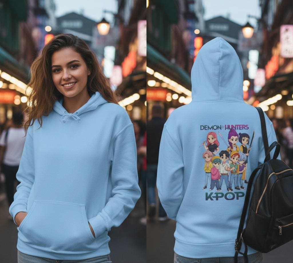 Demon Hunters K-Pop Hoodie | K-POP Demon Hunters Unisex Hoodie | Huntrix Unisex Hoodie | Saja Boys Unisex Hoodie | K-POP Unisex Hoodie