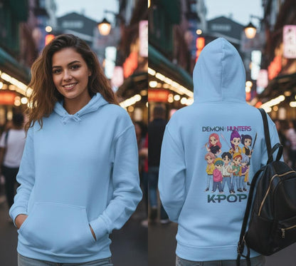 Demon Hunters K-Pop Hoodie | K-POP Demon Hunters Unisex Hoodie | Huntrix Unisex Hoodie | Saja Boys Unisex Hoodie | K-POP Unisex Hoodie