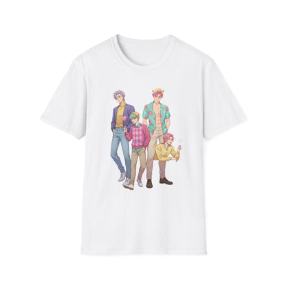 K-POP Demon Hunters Saja Boys T-Shirt | Kawaii Anime Group T-Shirt | Saja Boys Anime T-Shirt | Huntrix Saja Boys T-Shirt | K-POP Men's Tee