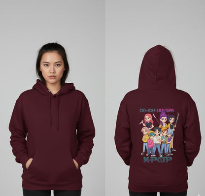 Demon Hunters K-Pop Hoodie | K-POP Demon Hunters Unisex Hoodie | Huntrix Unisex Hoodie | Saja Boys Unisex Hoodie | K-POP Unisex Hoodie