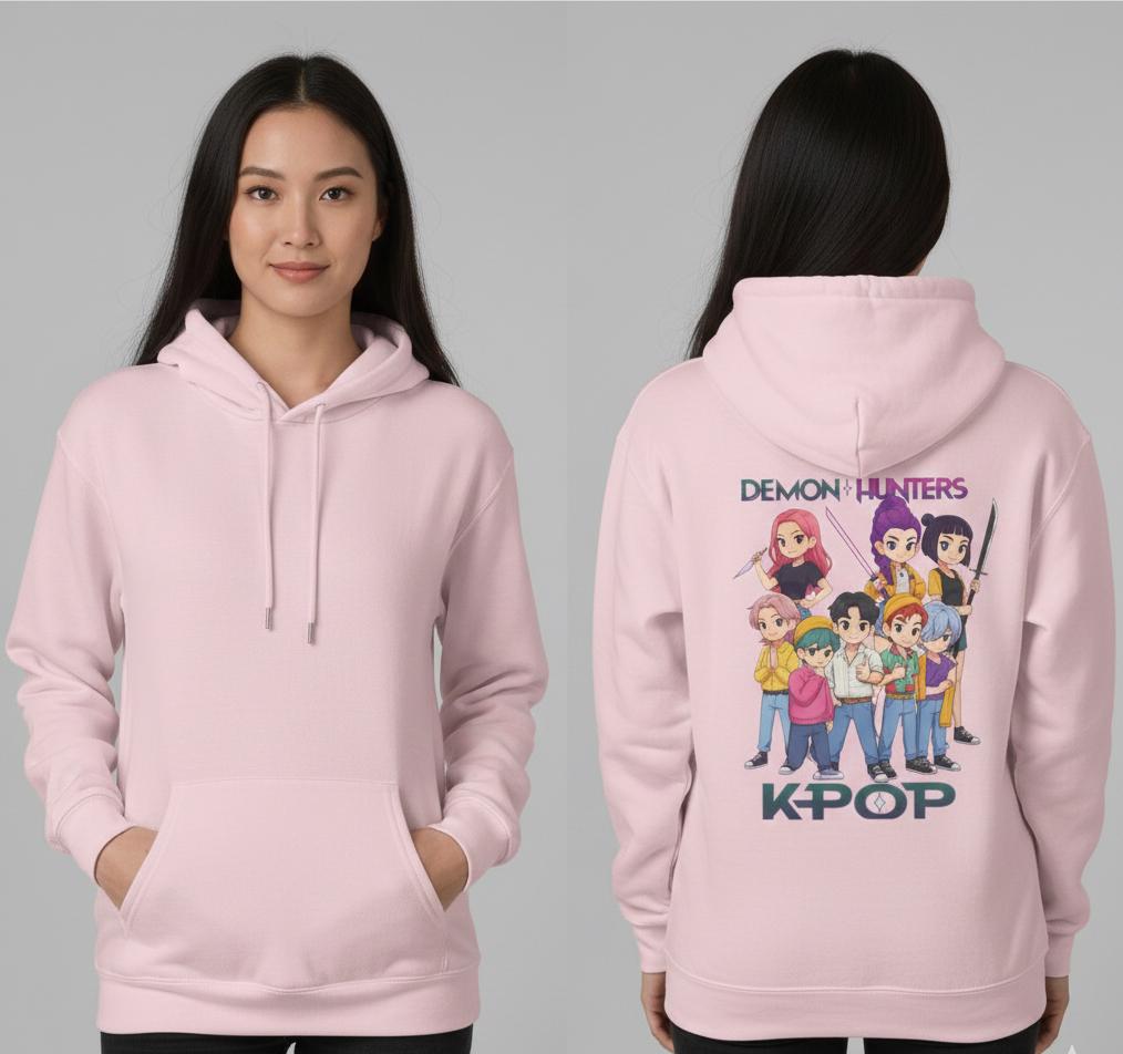 Demon Hunters K-Pop Hoodie | K-POP Demon Hunters Unisex Hoodie | Huntrix Unisex Hoodie | Saja Boys Unisex Hoodie | K-POP Unisex Hoodie