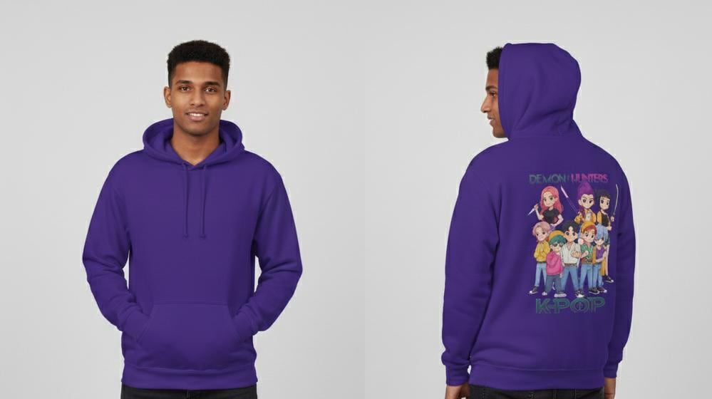 Demon Hunters K-Pop Hoodie | K-POP Demon Hunters Unisex Hoodie | Huntrix Unisex Hoodie | Saja Boys Unisex Hoodie | K-POP Unisex Hoodie