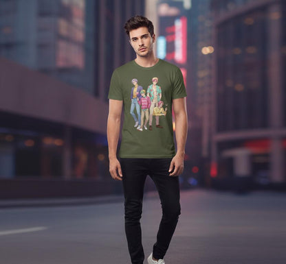 K-POP Demon Hunters Saja Boys T-Shirt | Kawaii Anime Group T-Shirt | Saja Boys Anime T-Shirt | Huntrix Saja Boys T-Shirt | K-POP Men's Tee