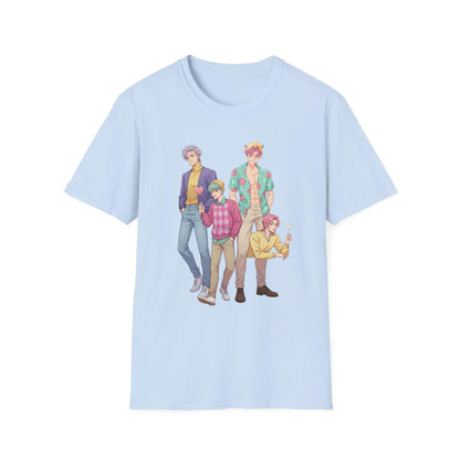 K-POP Demon Hunters Saja Boys T-Shirt | Kawaii Anime Group T-Shirt | Saja Boys Anime T-Shirt | Huntrix Saja Boys T-Shirt | K-POP Men's Tee