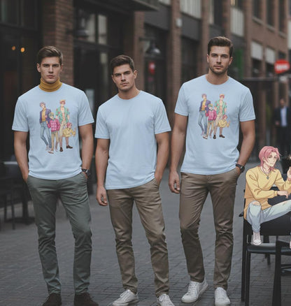 K-POP Demon Hunters Saja Boys T-Shirt | Kawaii Anime Group T-Shirt | Saja Boys Anime T-Shirt | Huntrix Saja Boys T-Shirt | K-POP Men's Tee