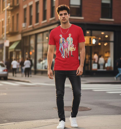 K-POP Demon Hunters Saja Boys T-Shirt | Kawaii Anime Group T-Shirt | Saja Boys Anime T-Shirt | Huntrix Saja Boys T-Shirt | K-POP Men's Tee
