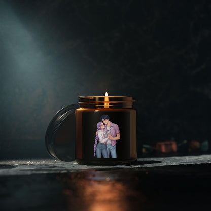 K-POP Couple Embrace Candle | Rumi and Jinu  Amber Jar Soy Candle | K-POP Rujinu Valentine Gift Candle | Huntrix Couple Scented Candle