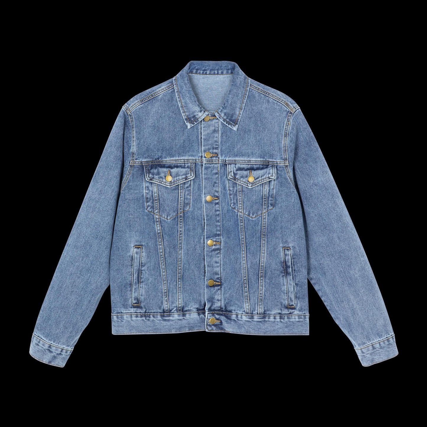 Saja Boys Men's Denim Jacket | K-Pop Demon Hunters Men's Denim Jacket | K-Pop Saja Boys Men's Denim Jacket | Huntrix Saja Boys Jacket