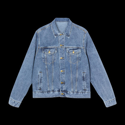 Saja Boys Men's Denim Jacket | K-Pop Demon Hunters Men's Denim Jacket | K-Pop Saja Boys Men's Denim Jacket | Huntrix Saja Boys Jacket
