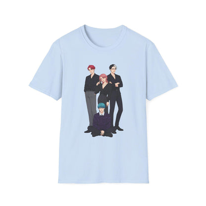 Stylized K-Pop Boy T-Shirt | Saja Boys  Band T-Shirt | K-Pop Demon Hunters Saja Boys Unisex T-Shirt | Huntrix Saja Boys Unisex T-Shirt