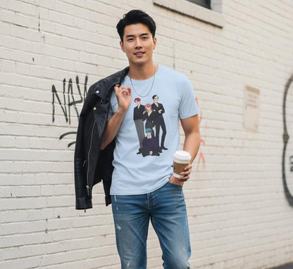 Stylized K-Pop Boy T-Shirt | Saja Boys  Band T-Shirt | K-Pop Demon Hunters Saja Boys Unisex T-Shirt | Huntrix Saja Boys Unisex T-Shirt