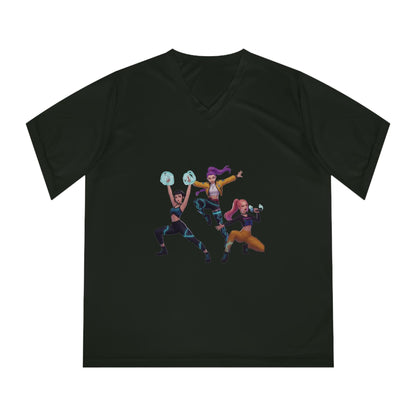K-Pop Heroines trio graphic T-Shirt | K-Pop Girls Gamer Squad Illustration | Rumi Zoey Mira graphic T-Shirt | Huntrix Girls T-Shirt