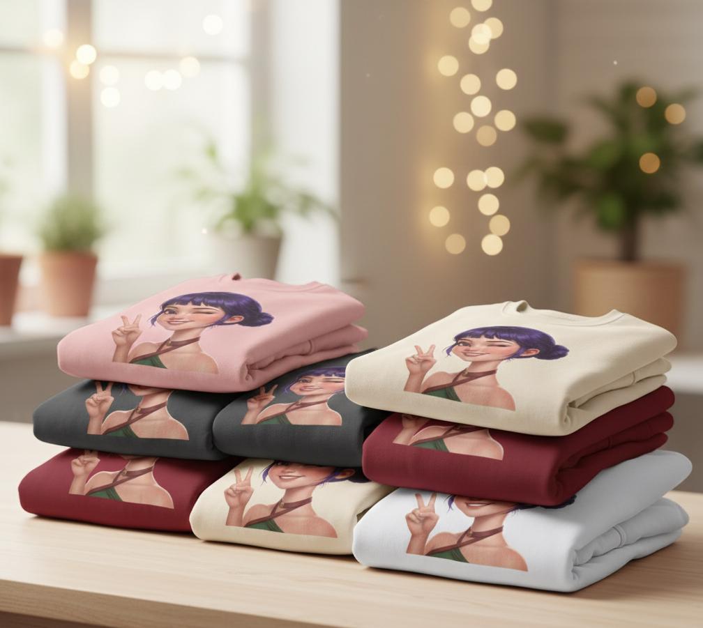 K-Pop Hunter Zoey Sweatshirt | Zoey Hunter Sweatshirt | K-Pop Demon Hunter Sweatshirt | Zoey Huntrix Sweatshirt | K-Pop Zoey Sweatshirt