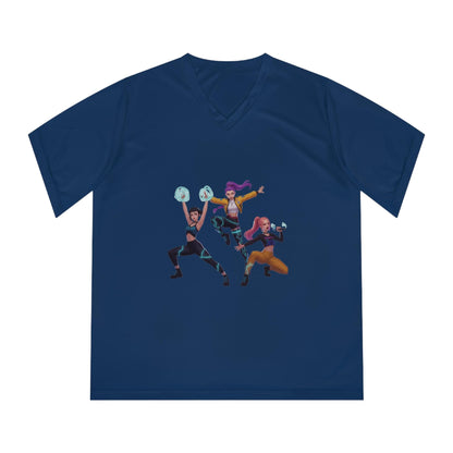 K-Pop Heroines trio graphic T-Shirt | K-Pop Girls Gamer Squad Illustration | Rumi Zoey Mira graphic T-Shirt | Huntrix Girls T-Shirt