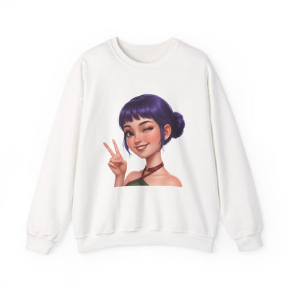 K-Pop Hunter Zoey Sweatshirt | Zoey Hunter Sweatshirt | K-Pop Demon Hunter Sweatshirt | Zoey Huntrix Sweatshirt | K-Pop Zoey Sweatshirt