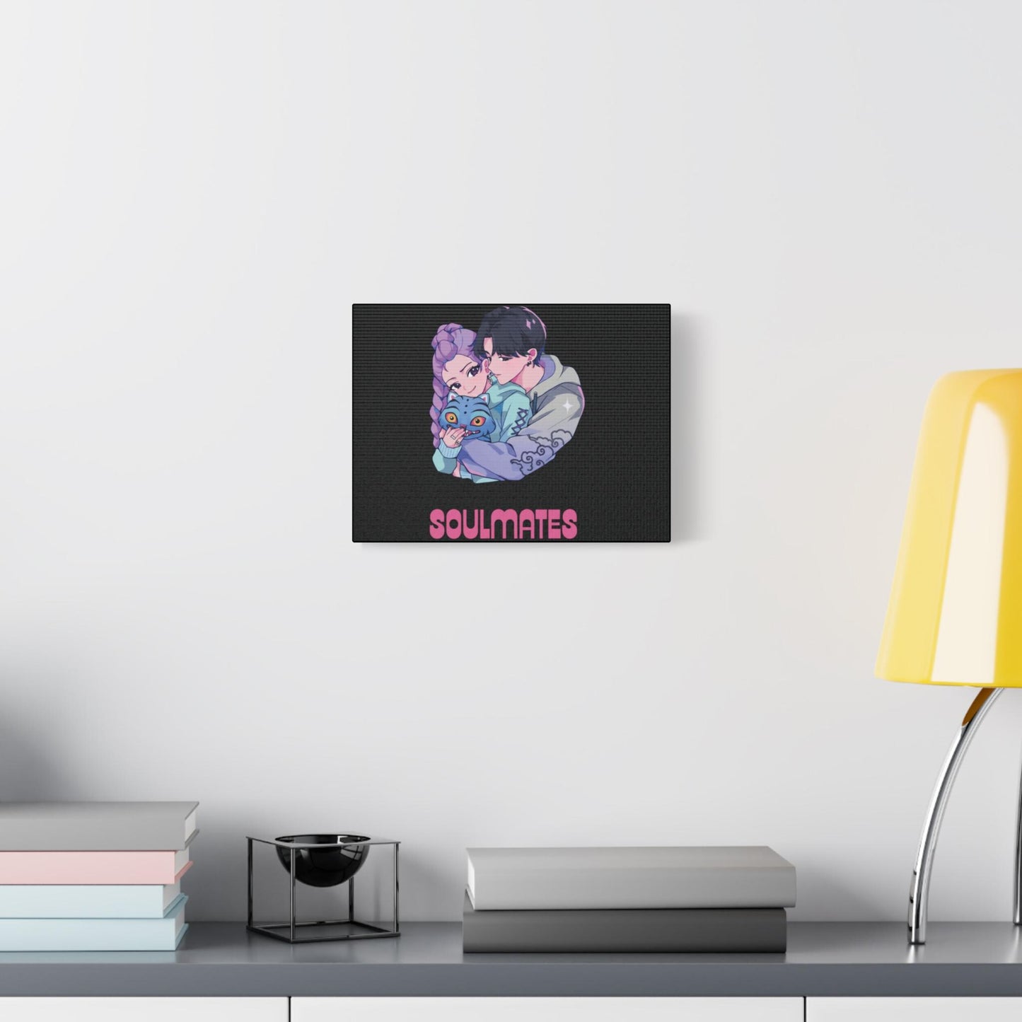 Rumi and Jinu Soulmates Canvas | Rujinu K-Pop couple canvas | K-Pop Demon Hunters Rumi and Jinu Couple Canvas | Huntrix Couple Canvas