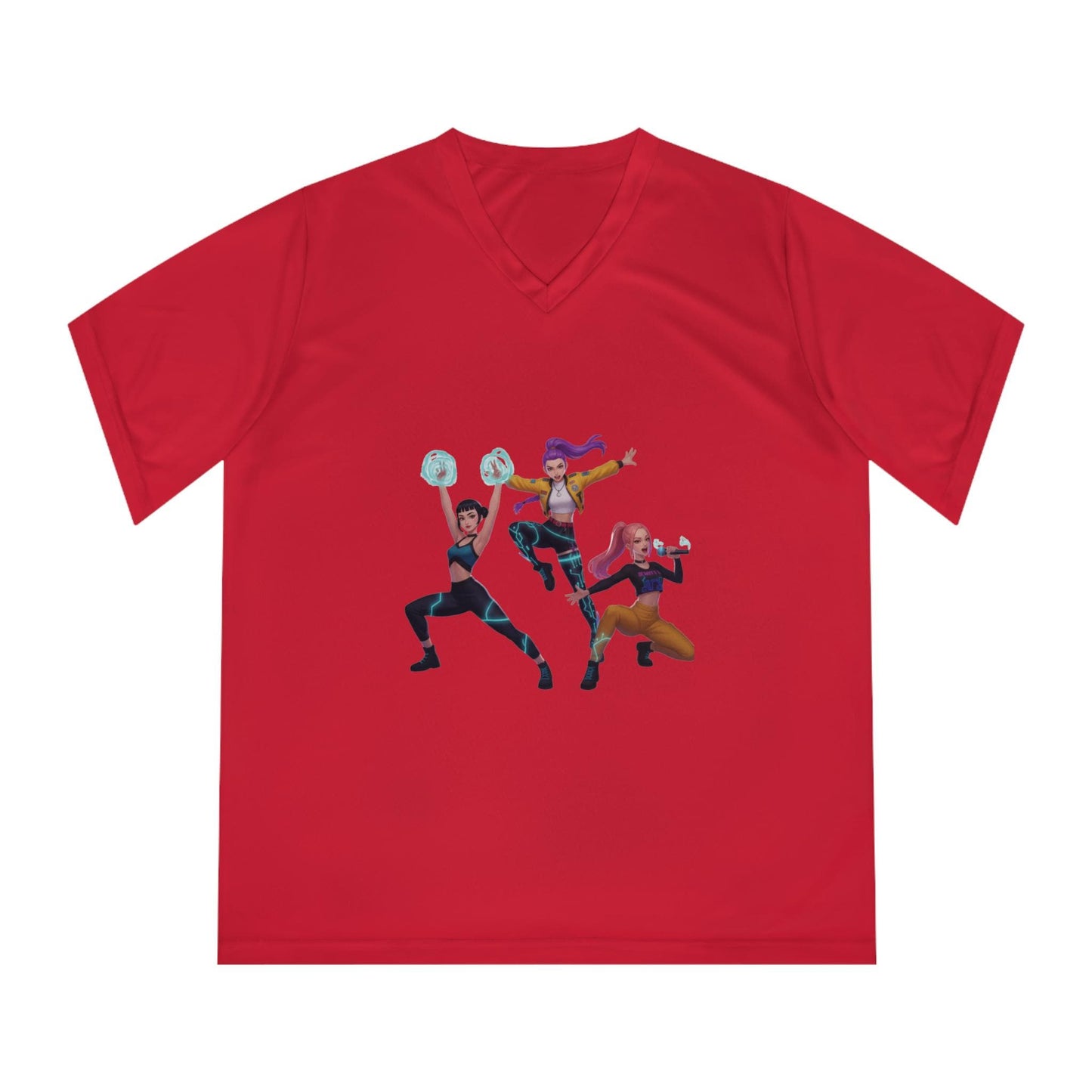 K-Pop Heroines trio graphic T-Shirt | K-Pop Girls Gamer Squad Illustration | Rumi Zoey Mira graphic T-Shirt | Huntrix Girls T-Shirt