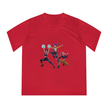 K-Pop Heroines trio graphic T-Shirt | K-Pop Girls Gamer Squad Illustration | Rumi Zoey Mira graphic T-Shirt | Huntrix Girls T-Shirt