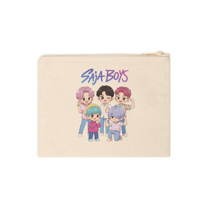 Saja Boys chibi band illustration Accessory Zipper Pouch | K-Pop Demon Hunters Accessory Zipper Pouch | Huntrix Accessory Zipper Pouch